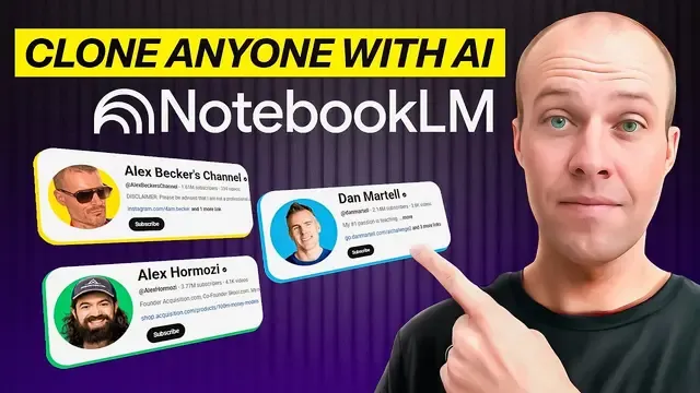 How to Clone a YouTube Channel With AI (NotebookLM Hack) thumbnail