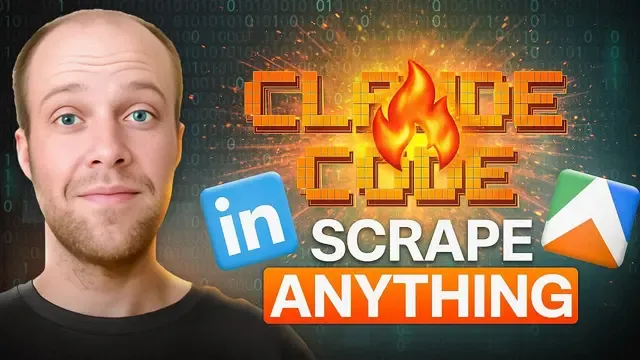 How to Scrape LinkedIn Profiles With Claude Code (Free) thumbnail