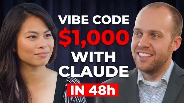 How I Vibe Coded a Digital Product With Claude Code (And Made $1000) thumbnail