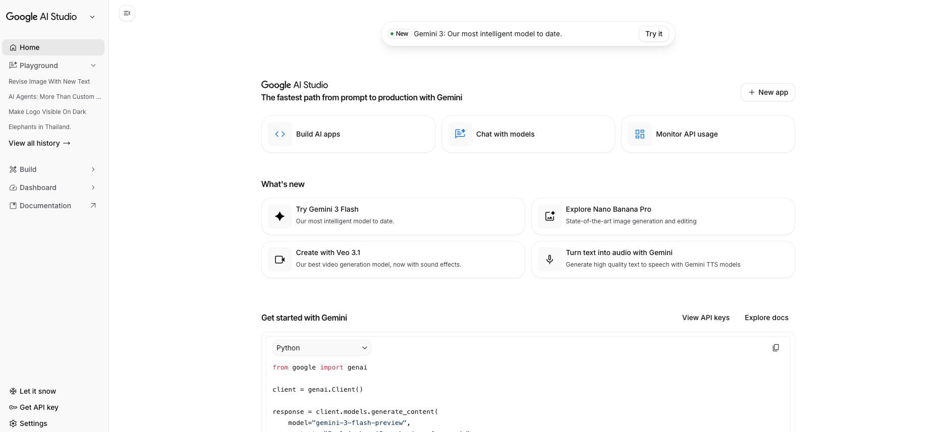 Google AI Studio