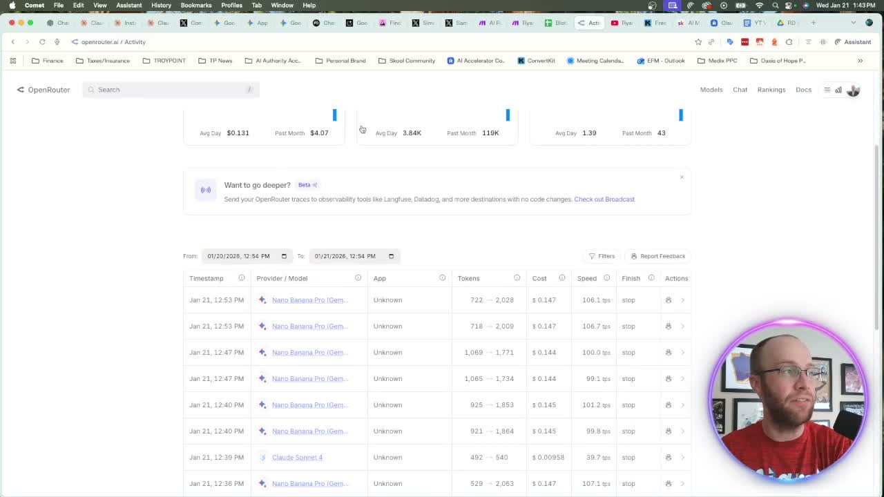 ChatGPT alternatives pricing showing Gemini 3 Pro API cost at 3 cents per run via Open Router