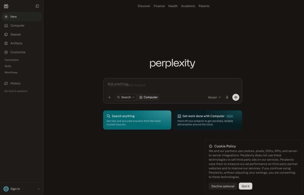 Perplexity answer engine used for AI SEO and AEO research