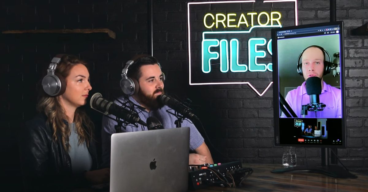 Ryan Doser appearing as a guest on the Creator Files podcast