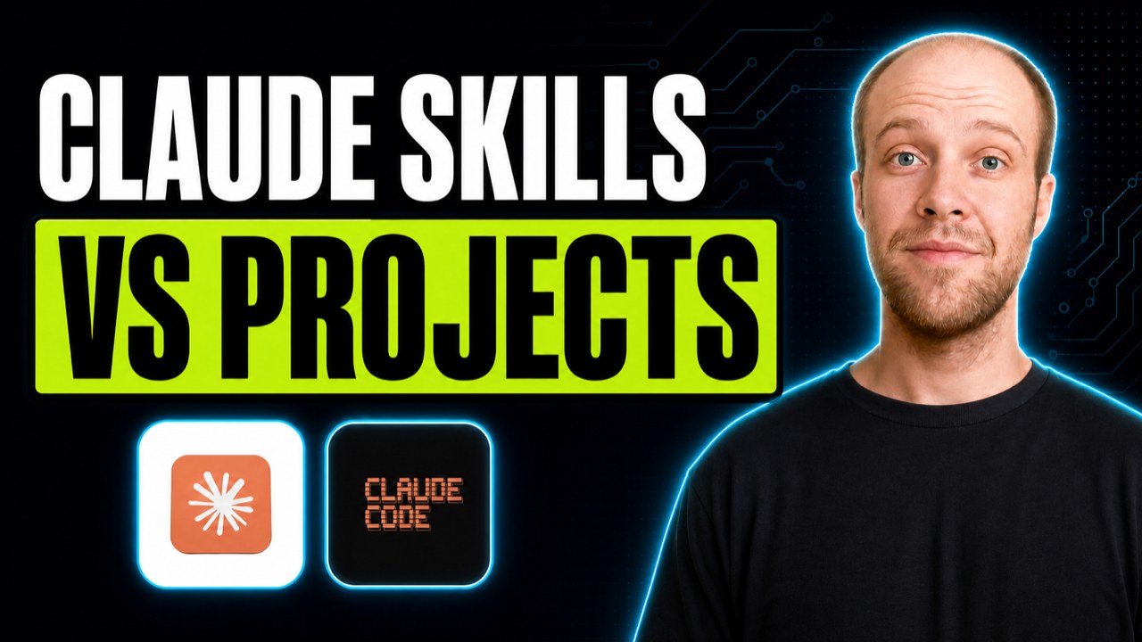 Claude Skills vs Projects compared, a Project holds the context and a skill holds the repeatable procedure