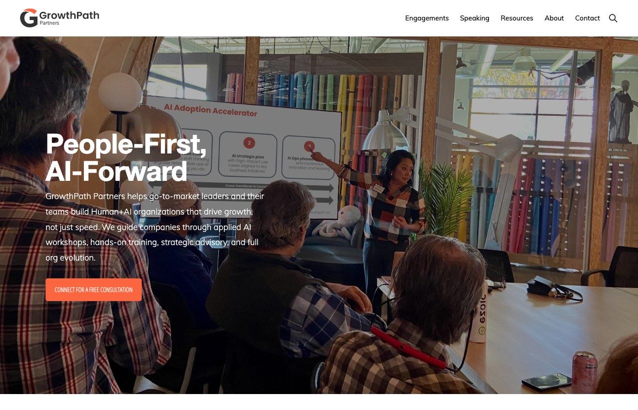 Best AI marketing consultants, Liza Adams GrowthPath Partners AI workshops