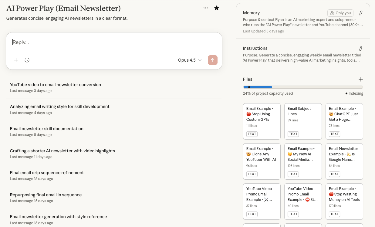 My Claude Project for Emails