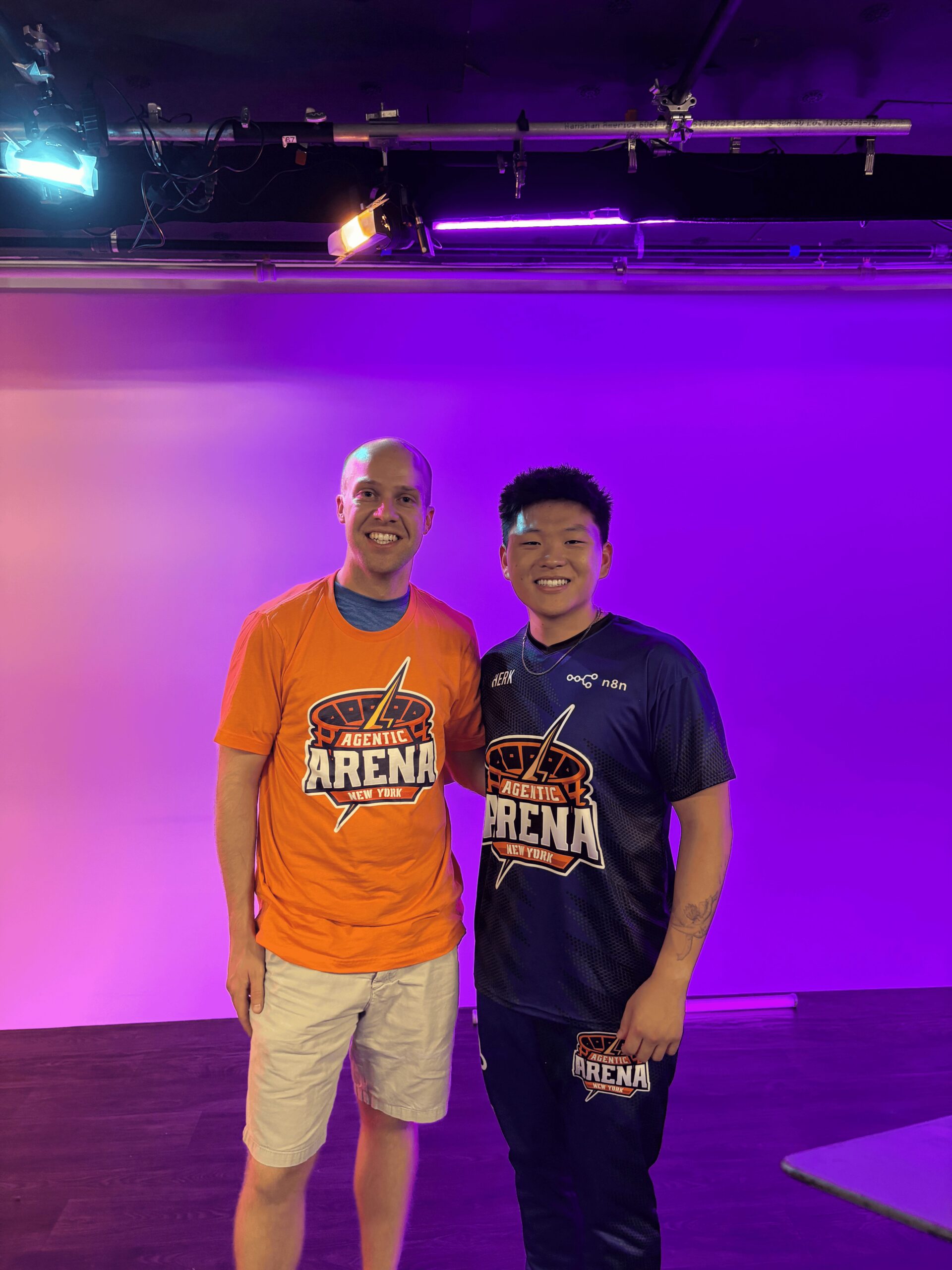 Me with Nate Herk (Big AI YouTuber)