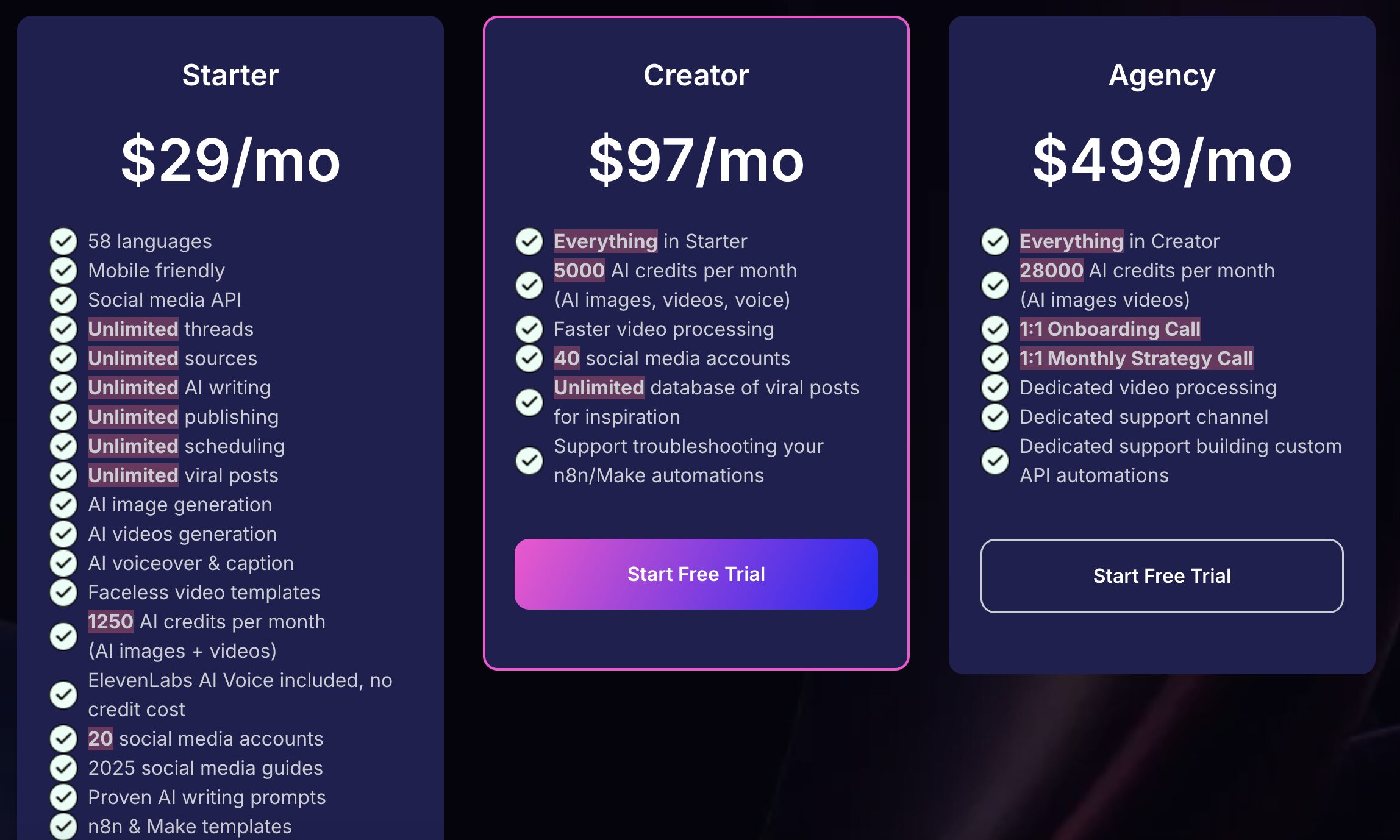 Blotato Pricing Plans